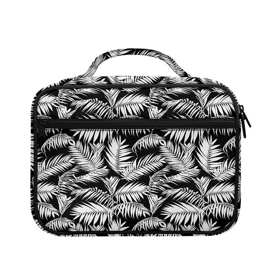 Black And White Palm Leaves Print Briefcase Bible Bag
