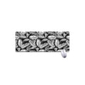 Black And White Palm Leaves Print Extended Mouse Pad