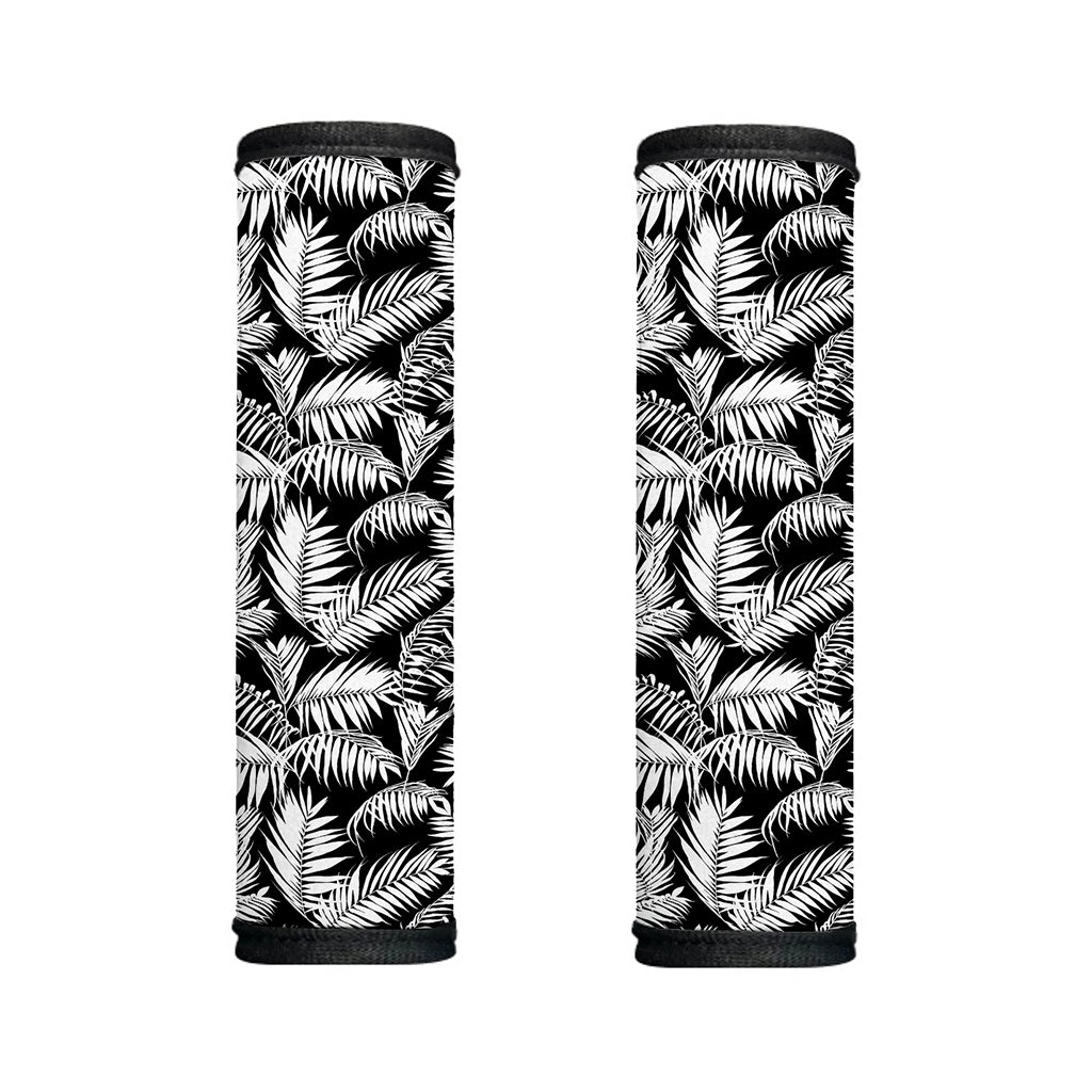 Black And White Palm Leaves Print Handle Covers