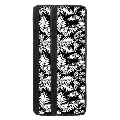 Black And White Palm Leaves Print Refrigerator Handle Covers