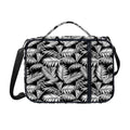 Black And White Palm Leaves Print Shoulder Strap Bible Bag
