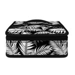 Black And White Palm Leaves Print Small Lunch Bag