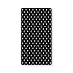 Black And White Paw And Polka Dot Print Baby Crib Sheet
