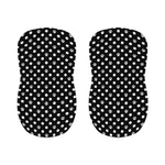 Black And White Paw And Polka Dot Print Bar Stool Covers