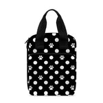 Black And White Paw And Polka Dot Print Bible Tote Bag