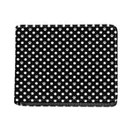Black And White Paw And Polka Dot Print Bifold Wallet