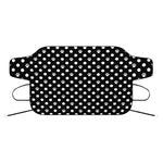 Black And White Paw And Polka Dot Print Car Windshield Snow Cover