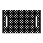 Black And White Paw And Polka Dot Print Golf Cart Seat Cover