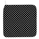 Black And White Paw And Polka Dot Print Hand Towel