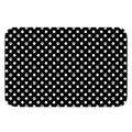 Black And White Paw And Polka Dot Print Indoor Door Mat