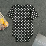 Black And White Paw And Polka Dot Print Men's Bodysuit