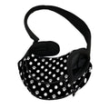 Black And White Paw And Polka Dot Print Pet Sling Carrier