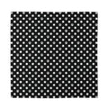 Black And White Paw And Polka Dot Print Silk Bandana