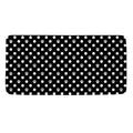 Black And White Paw And Polka Dot Print Towel