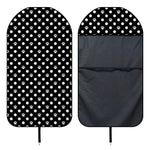 Black And White Paw And Polka Dot Print Waterproof Car Seat Cover
