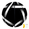 Black And White Pentagram Symbol Print Basketball