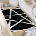 Black And White Pentagram Symbol Print Changing Pad Cover