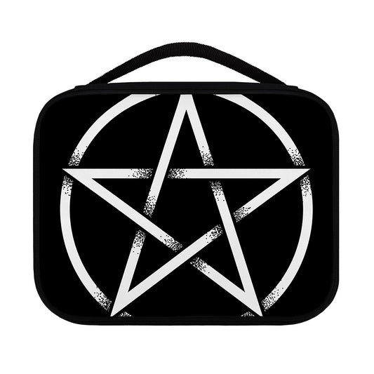Black And White Pentagram Symbol Print Classic Bible Case