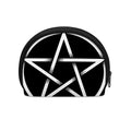 Black And White Pentagram Symbol Print Coin Purse