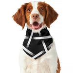 Black And White Pentagram Symbol Print Dog Bandana