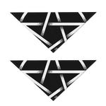 Black And White Pentagram Symbol Print Dog Bandana