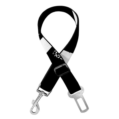Black And White Pentagram Symbol Print Dog Seat Belt