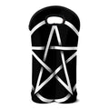 Black And White Pentagram Symbol Print Double Neoprene Wine Tote