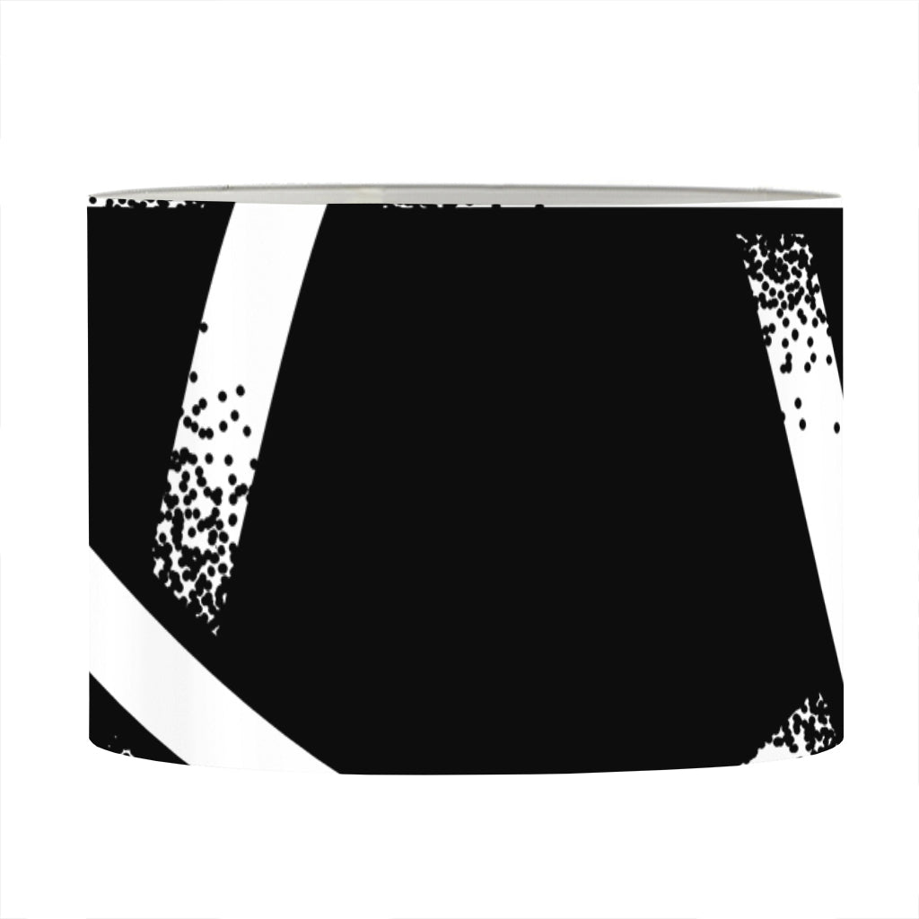 Black And White Pentagram Symbol Print Drum Lamp Shade