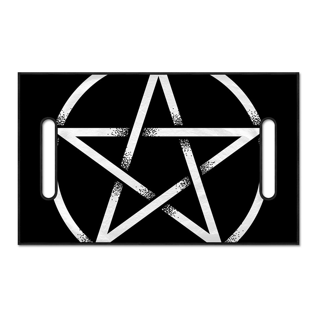 Black And White Pentagram Symbol Print Golf Cart Seat Cover