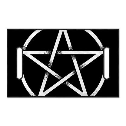 Black And White Pentagram Symbol Print Golf Cart Seat Cover
