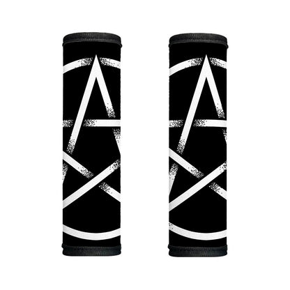Black And White Pentagram Symbol Print Handle Covers