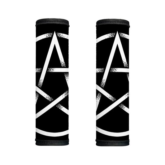 Black And White Pentagram Symbol Print Handle Covers