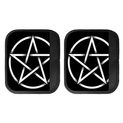 Black And White Pentagram Symbol Print Handle Covers