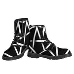 Black And White Pentagram Symbol Print Backpack