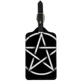 Black And White Pentagram Symbol Print Luggage Tag
