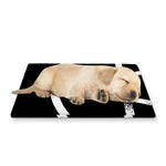 Black And White Pentagram Symbol Print Pet Cooling Mat Cover