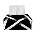 Black And White Pentagram Symbol Print Rectangle Tissue Box Cover