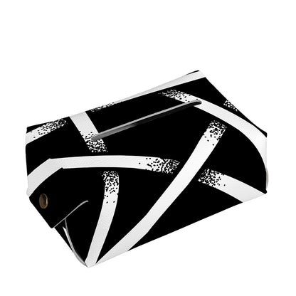 Black And White Pentagram Symbol Print Rectangle Tissue Box Cover