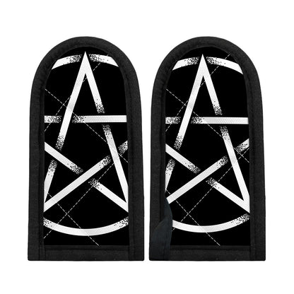 Black And White Pentagram Symbol Print Skillet Handle Cover