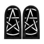 Black And White Pentagram Symbol Print Skillet Handle Cover