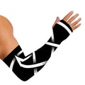 Black And White Pentagram Symbol Print Sun Protection Arm Sleeves