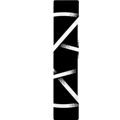 Black And White Pentagram Symbol Print Table Runner