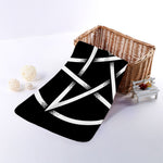 Black And White Pentagram Symbol Print Towel