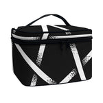 Black And White Pentagram Symbol Print Travel Makeup Bag