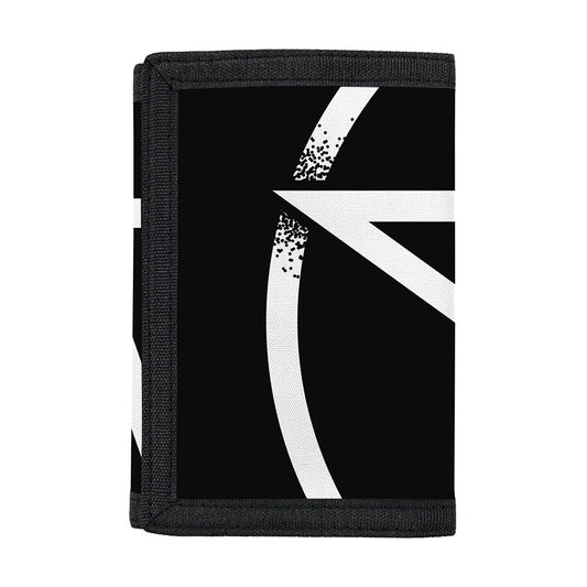 Black And White Pentagram Symbol Print Trifold Wallet