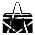 Black And White Pentagram Symbol Print Utility Tote Bag