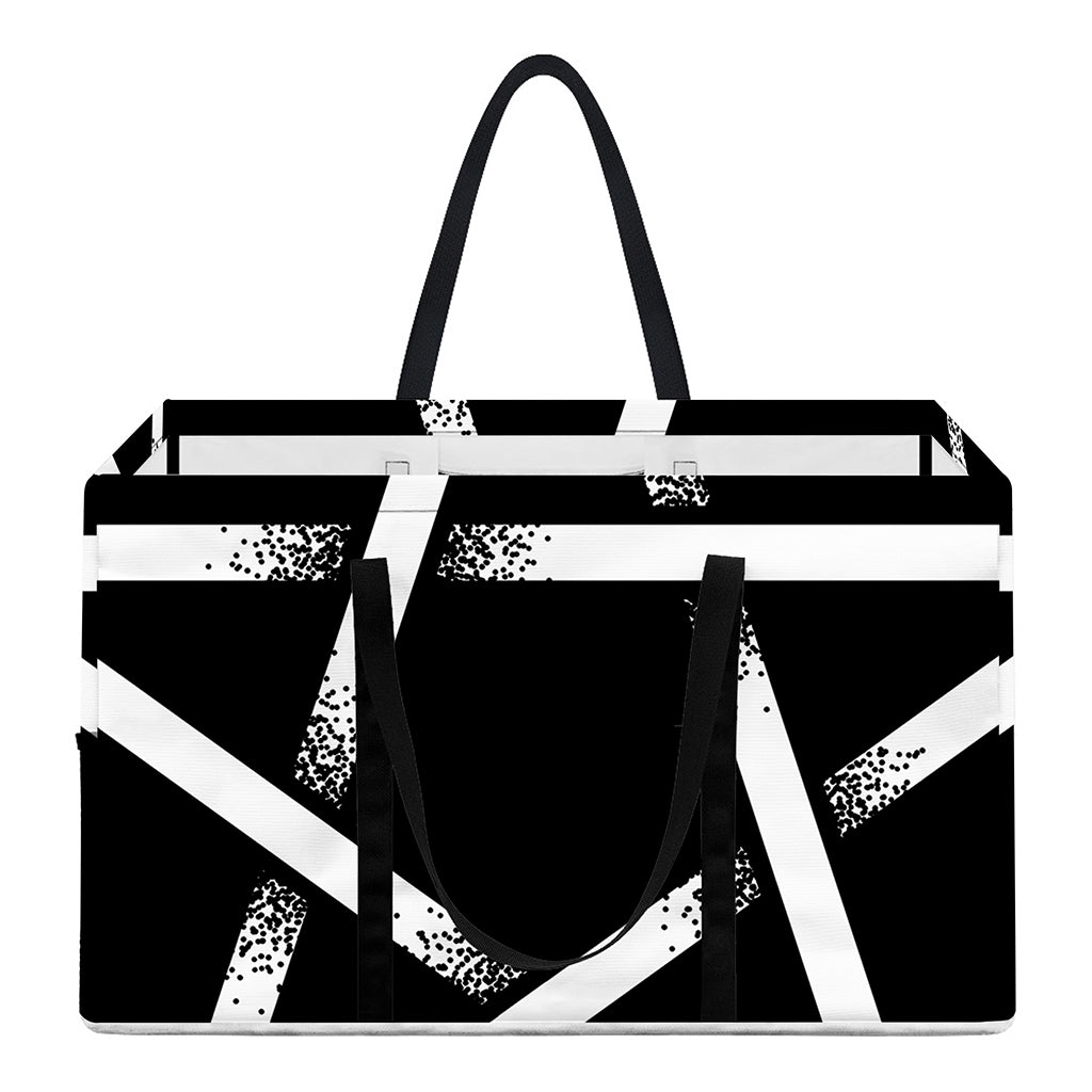 Black And White Pentagram Symbol Print Utility Tote Bag