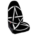 Black And White Pentagram Symbol Print Waterproof Car Seat Cover