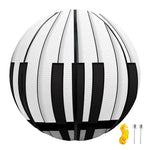 Black And White Piano Keyboard Print Basketball