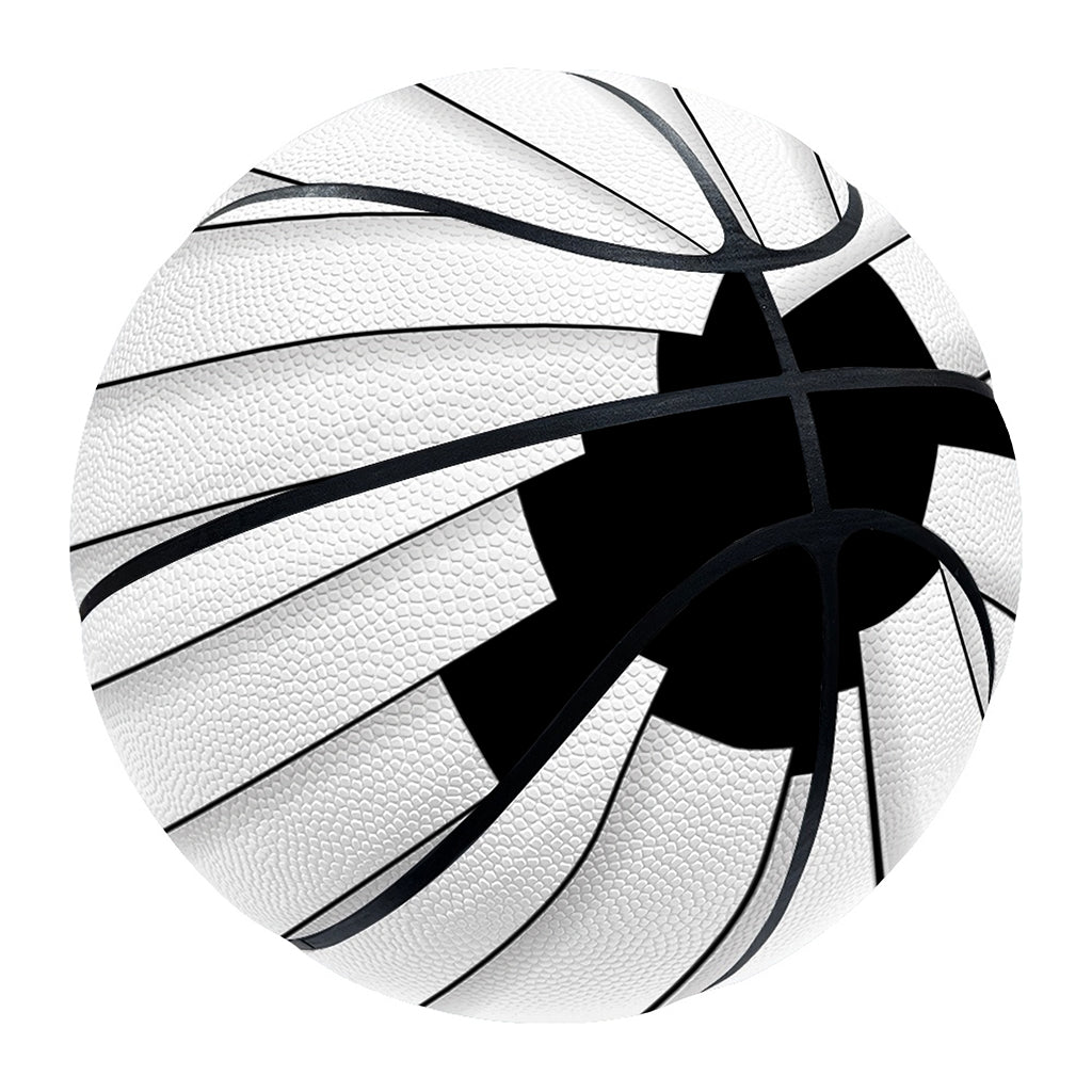 Black And White Piano Keyboard Print Basketball
